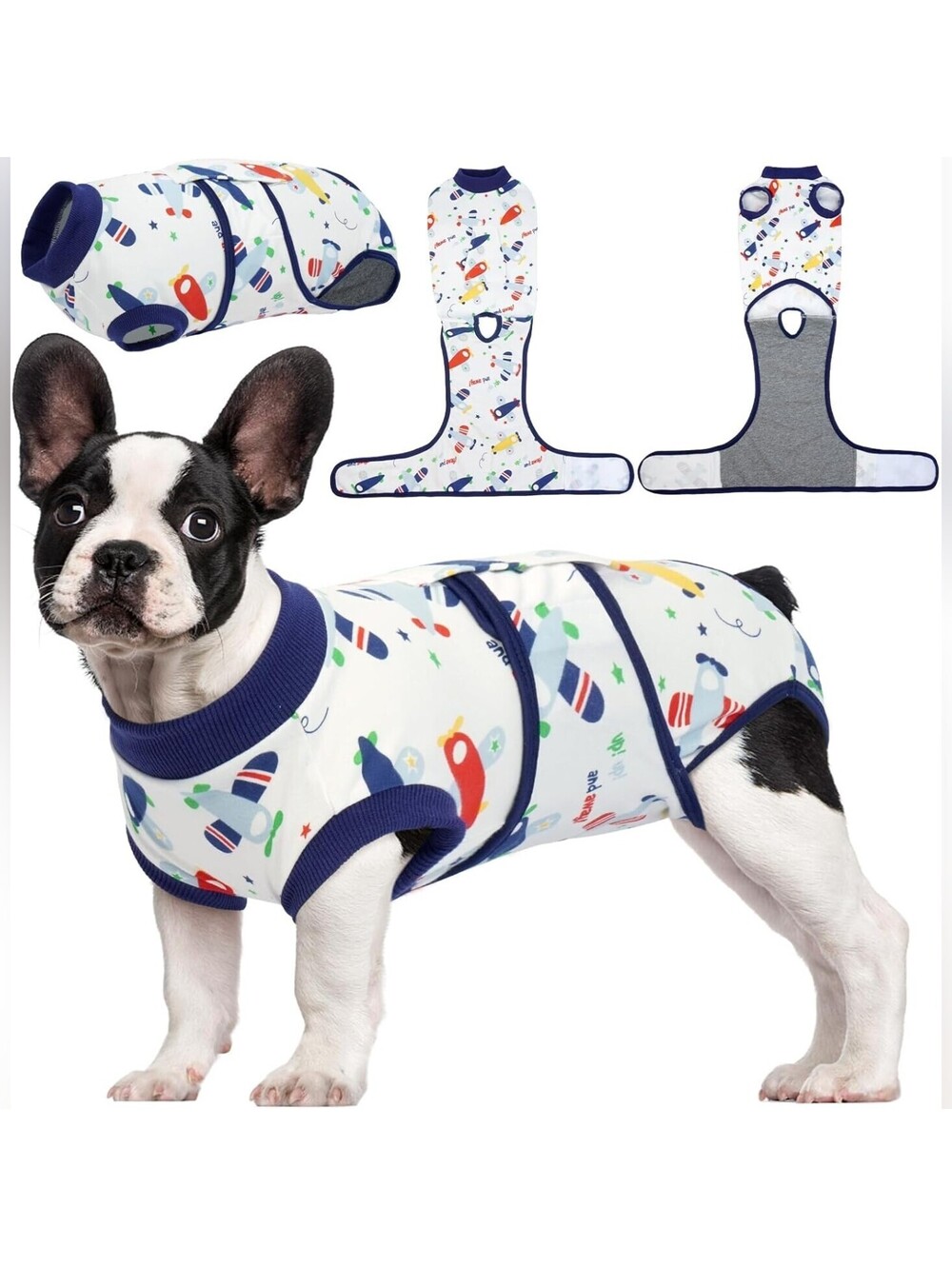 NWT Kuoser Recovery Suit for After Abdominal Surgery Prevent Licking, Large